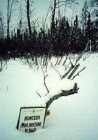 Taiga Men At Work Sign